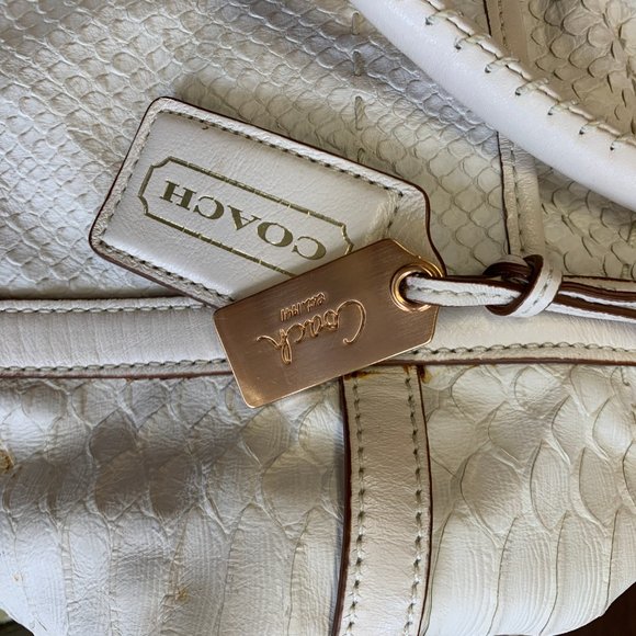 Coach Python Satchel Handbag - Picture 6 of 6